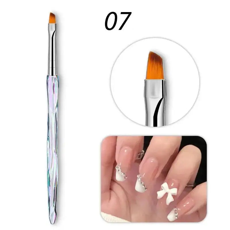 8pcs/set Aurora Acrylic Nail Art Painting Pens