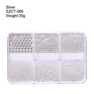 6 Grid Ball Beads Rhinestone Decorations - SZCT 066