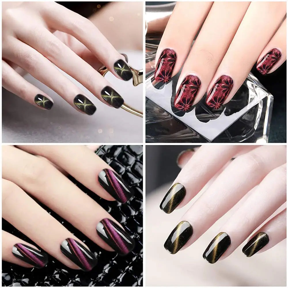 Cat Eye Magnet Nail Art No6