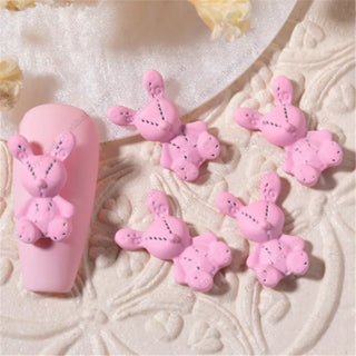 Stitched Bunny Nail Charm