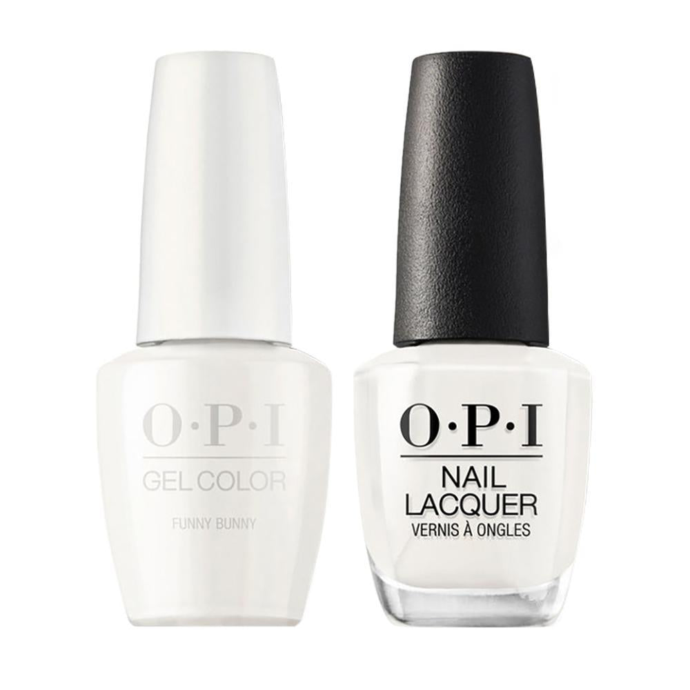 OPI Gel Nail Polish Duo - H22 Funny Bunny - White Colors