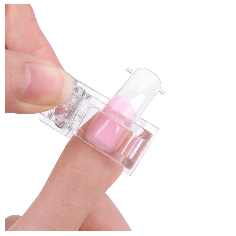 1Pcs Plastic Nails Mold Holder Fashion Extend the Glue Shaping Clip All for Manicure Design