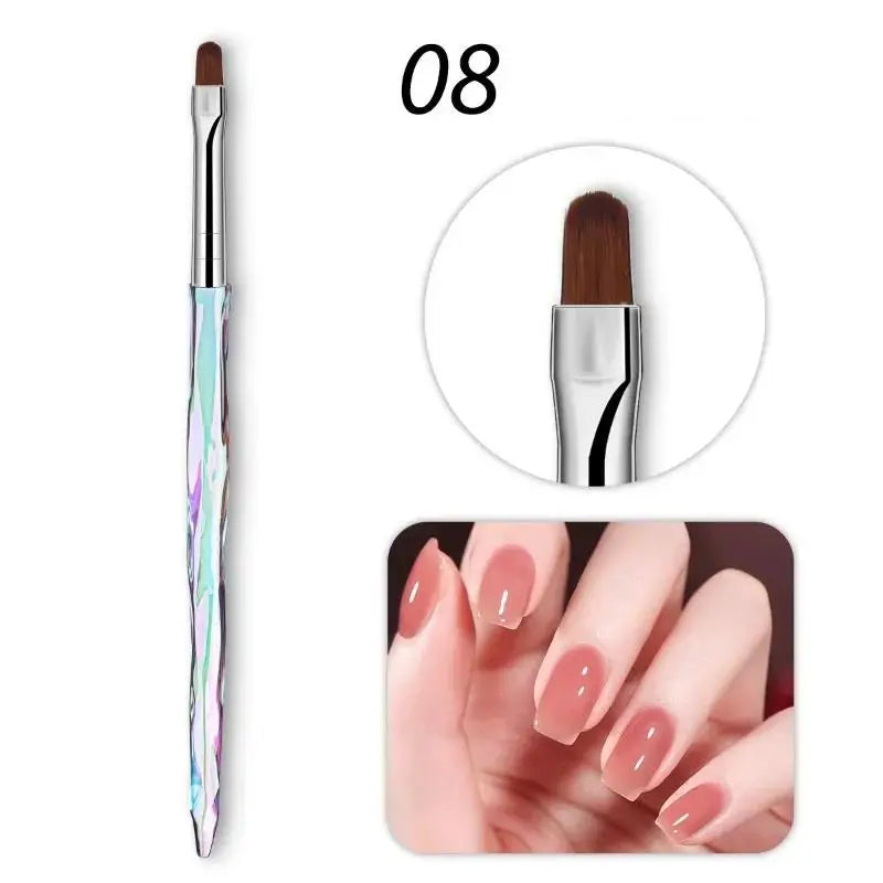 8pcs/set Aurora Acrylic Nail Art Painting Pens