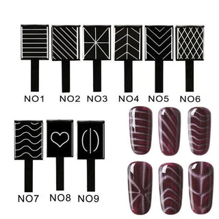 Cat Eye Magnet Nail Art No8