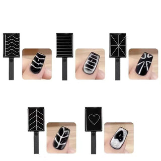 Cat Eye Magnet Nail Art No8