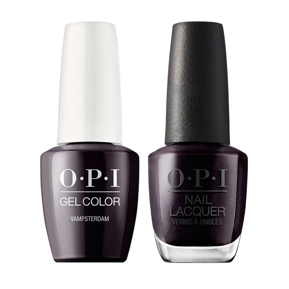 OPI Gel Nail Polish Duo - H63 Vampsterdam - Purple Metallic Colors