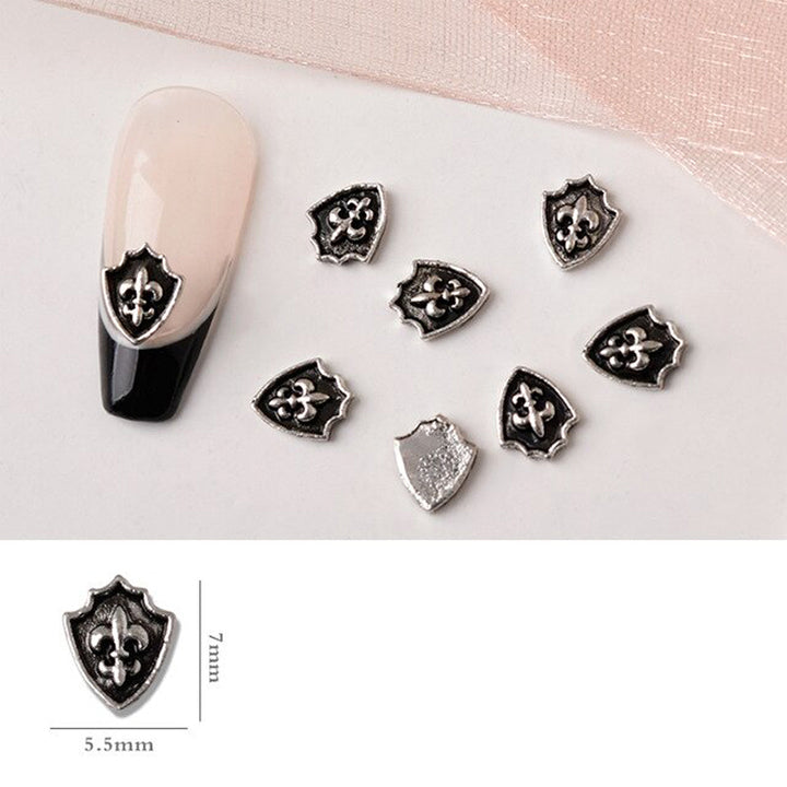  #9B Mixed Retro Nail Charms - Silver by Nail Charm sold by DTK Nail Supply