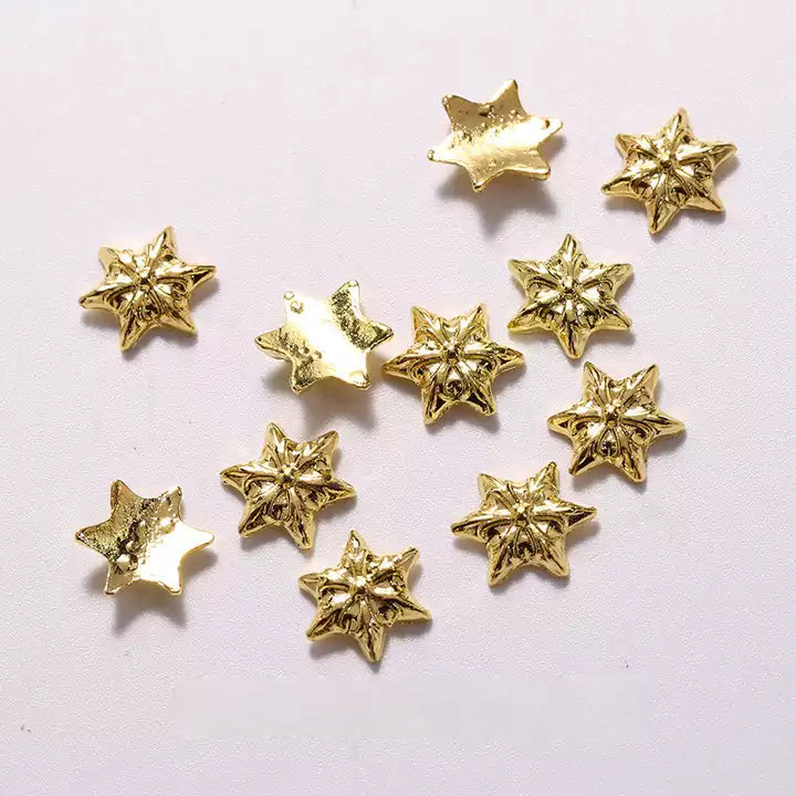  #11A Mixed Retro Nail Charms - Gold by Nail Charm sold by DTK Nail Supply