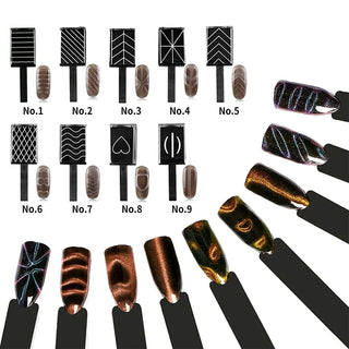 Cat Eye Magnet Nail Art No4