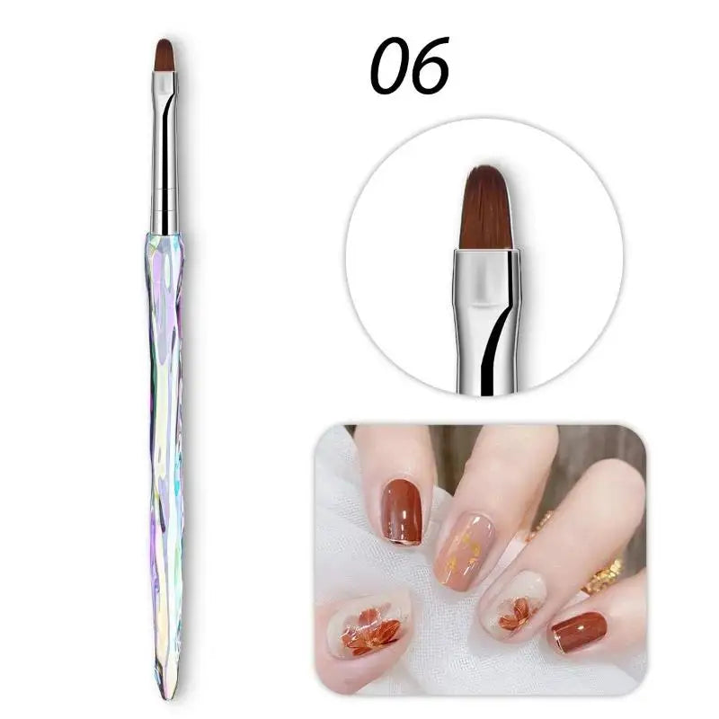 8pcs/set Aurora Acrylic Nail Art Painting Pens