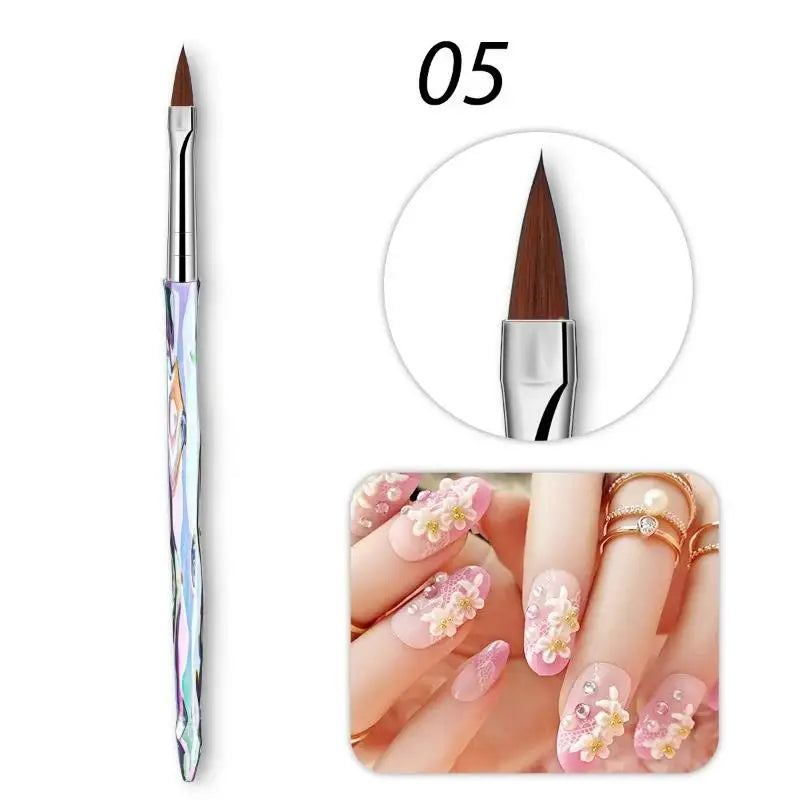 8pcs/set Aurora Acrylic Nail Art Painting Pens