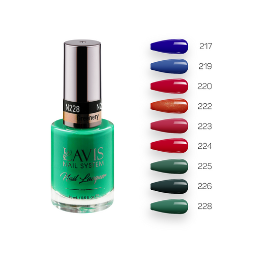 Lavis Healthy Nail Lacquer Fall Winter Set N8 (9 colors) : 217, 219, 220, 222, 223, 224, 225, 226, 228