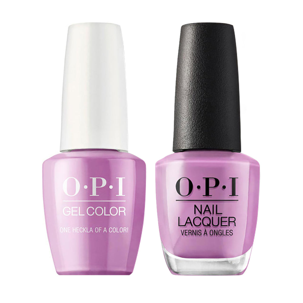 OPI Gel Nail Polish Duo - I62 One Heckla of a Color! - Purple Colors