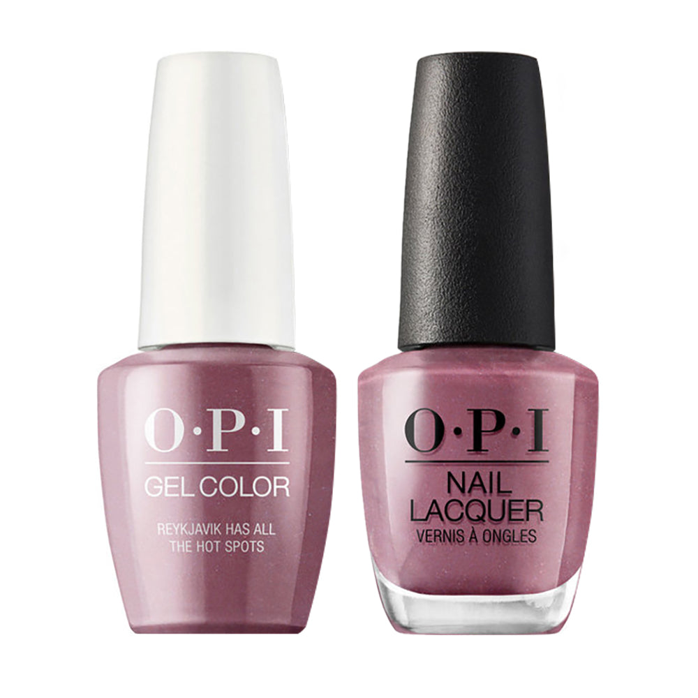 OPI Gel Nail Polish Duo - I63 Reykjavik Has All the Hot Spots - Purple Colors