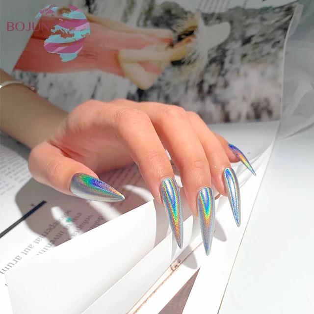 Silver Laser Holographic Chrome Powder - BJ175