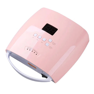 66W LED Nail Lamp With Handle Pink