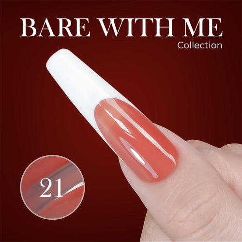 Jelly Gel Polish Colors - Lavis J03-21 - Bare With Me Collection