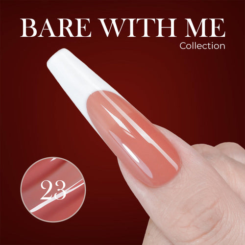 Jelly Gel Polish Colors - Lavis J03-23 - Bare With Me Collection