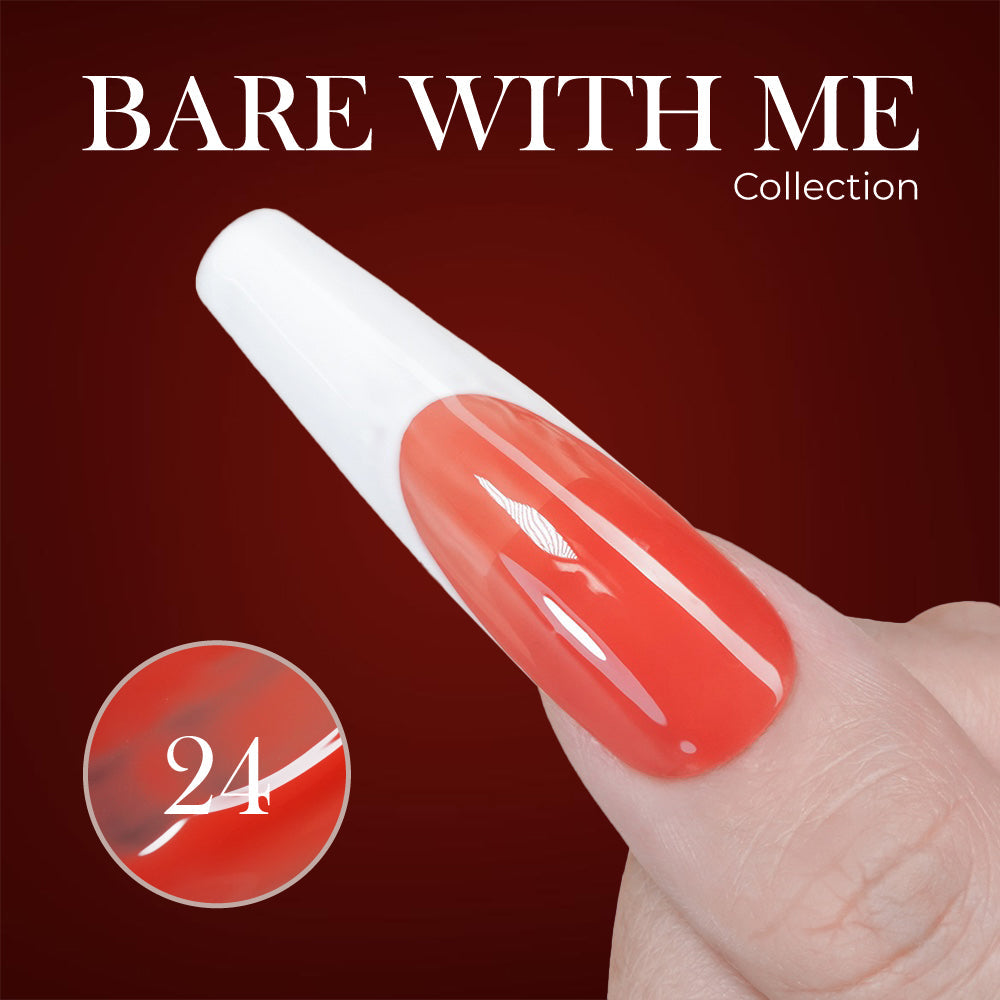 Jelly Gel Polish Colors - Lavis J03-24 - Bare With Me Collection