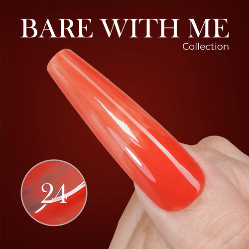 Jelly Gel Polish Colors - Lavis J03-24 - Bare With Me Collection