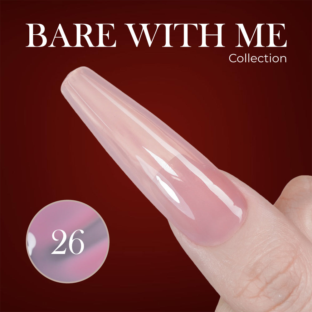 Jelly Gel Polish Colors - Lavis J03-26 - Bare With Me Collection