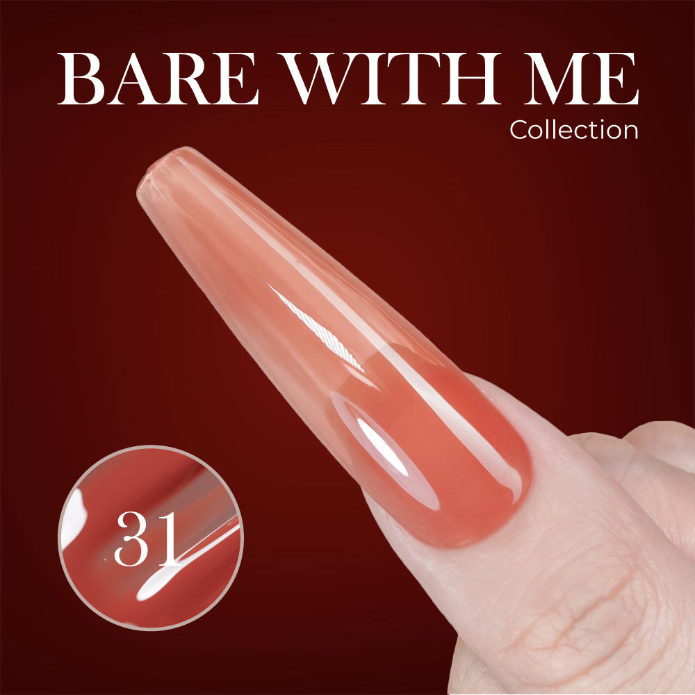 Jelly Gel Polish Colors - Lavis J03-31 - Bare With Me Collection