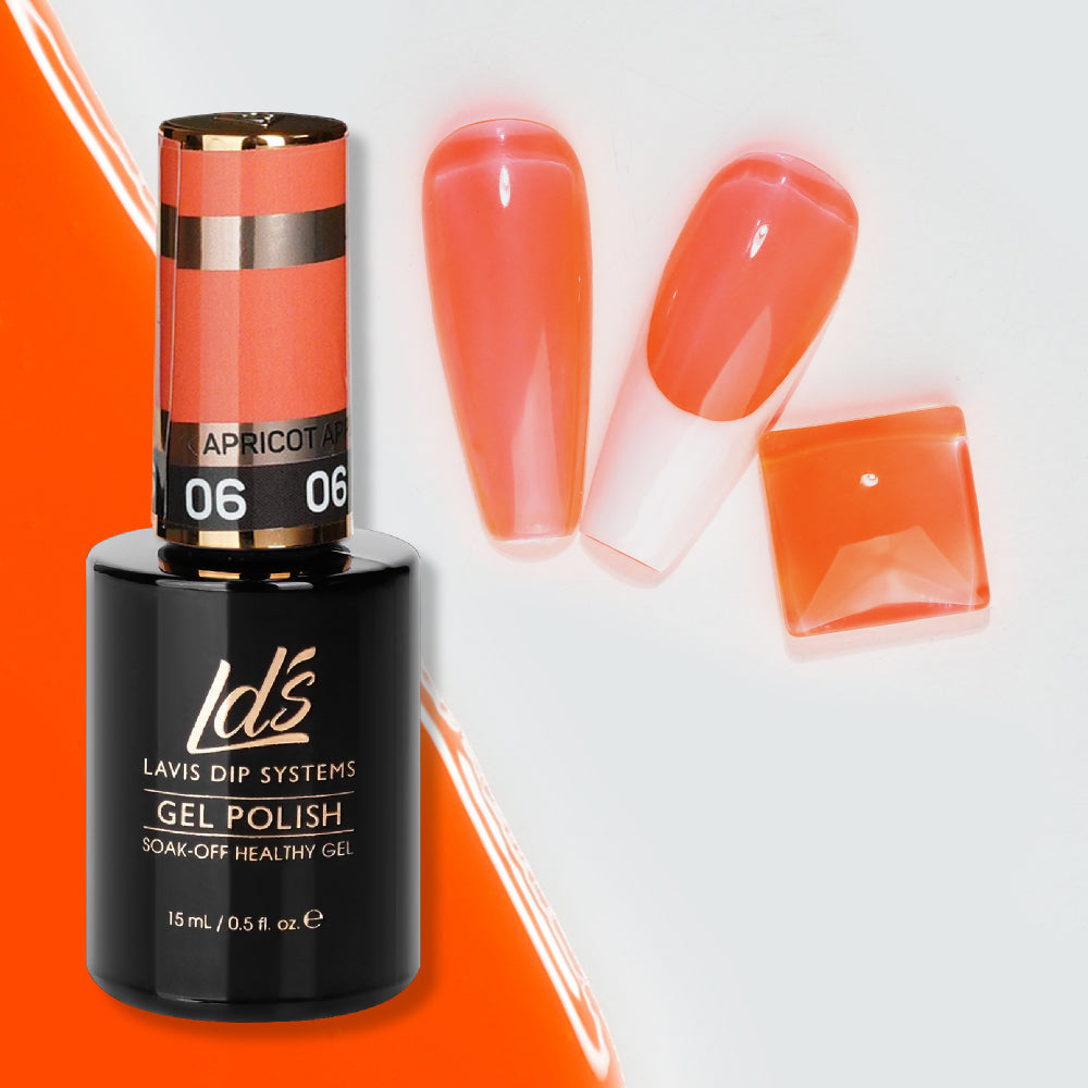 Jelly Gel Polish Colors - LDS 06 Apricot Appeal - Nude Collection