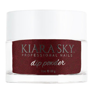 Kiara Sky Dipping Powder Nail - 426 Fireball - Red Colors