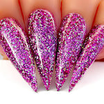 Kiara Sky Gel Polish 430 - Glitter, Purple Colors - Purple Spark