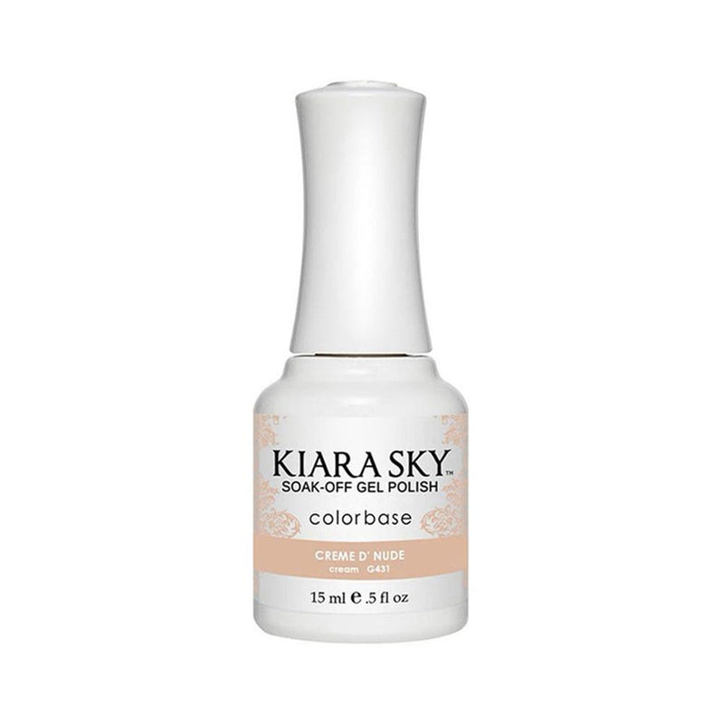 Kiara Sky Gel Polish 431 - Neutral, Beige Colors - Creme D' Nude