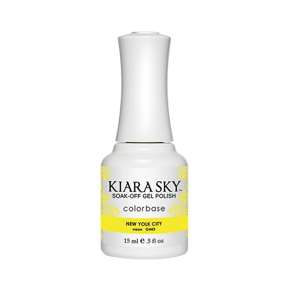 Kiara Sky Gel Polish 443 - Yellow, Neon Colors - New Yolk City