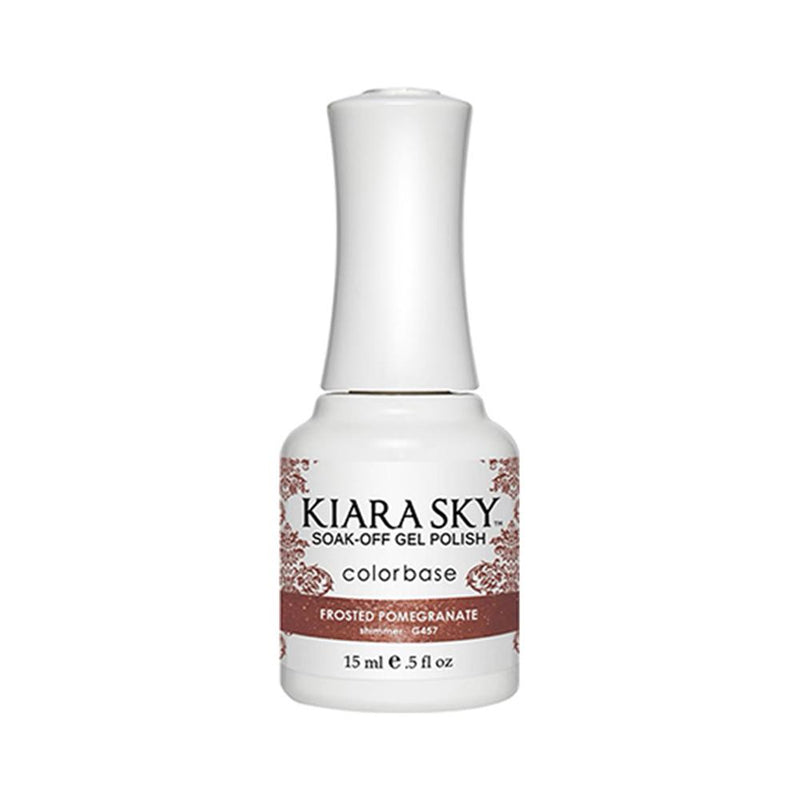 Kiara Sky Gel Polish 457 - Red Colors - Frosted Pomegranate