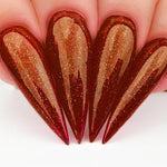 Kiara Sky Gel Polish 457 - Red Colors - Frosted Pomegranate