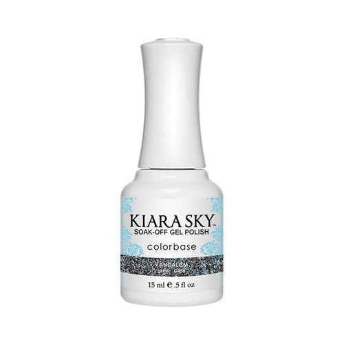 Kiara Sky Gel Polish 458 - Blue, Glitter Colors - Vandalism