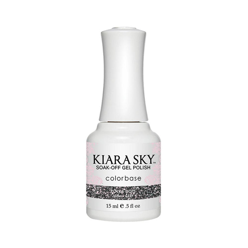 Kiara Sky Gel Polish 459 - Glitter, Multi Colors - Polka Dots