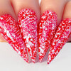  Kiara Sky Gel Nail Polish Duo - 461 Red Glitter Colors - Forbidden by Kiara Sky sold by DTK Nail Supply