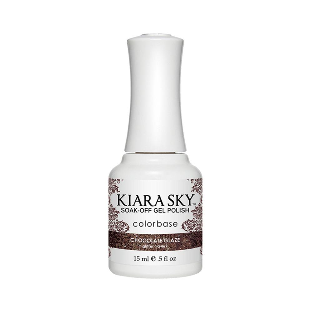 Kiara Sky Gel Polish 467 - Glitter, Multi Colors - Chocolate Glaze