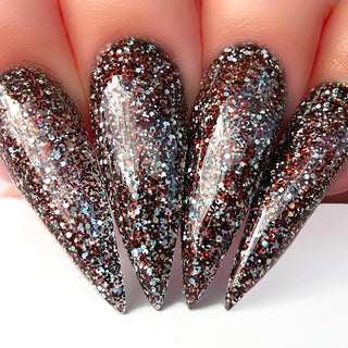 Kiara Sky Gel Polish 467 - Glitter, Multi Colors - Chocolate Glaze