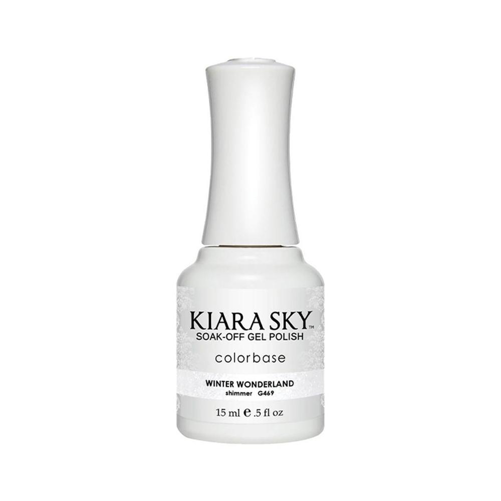 Kiara Sky Gel Polish 469 - Glitter, White Colors - Winter Wonderland