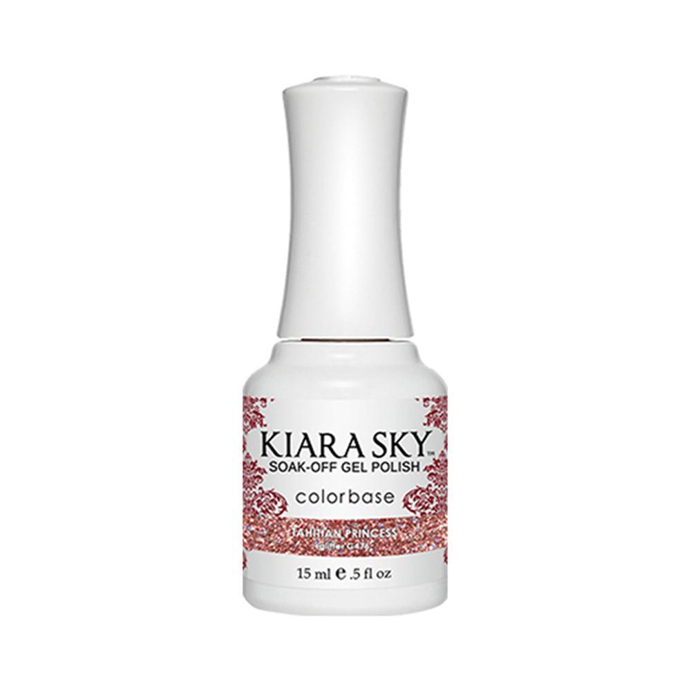 Kiara Sky Gel Polish 476 - Red, Glitter Colors - Tahitian Princess