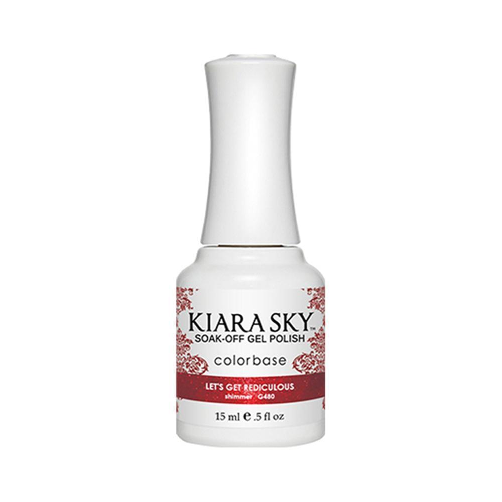 Kiara Sky Gel Polish 480 - Red Colors - Let Get Rediculous