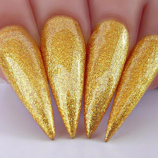 Kiara Sky Gel Polish 486 - Gold, Glitter Colors - Goal Digger