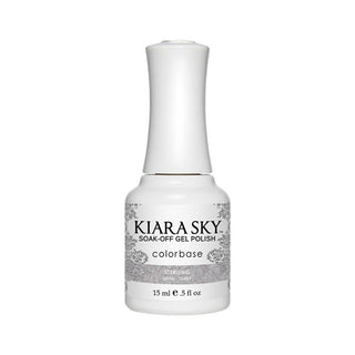 Kiara Sky Gel Polish 489 - Silver, Glitter Colors - Sterling