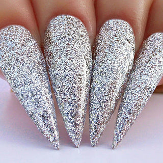 Kiara Sky Gel Polish 489 - Silver, Glitter Colors - Sterling