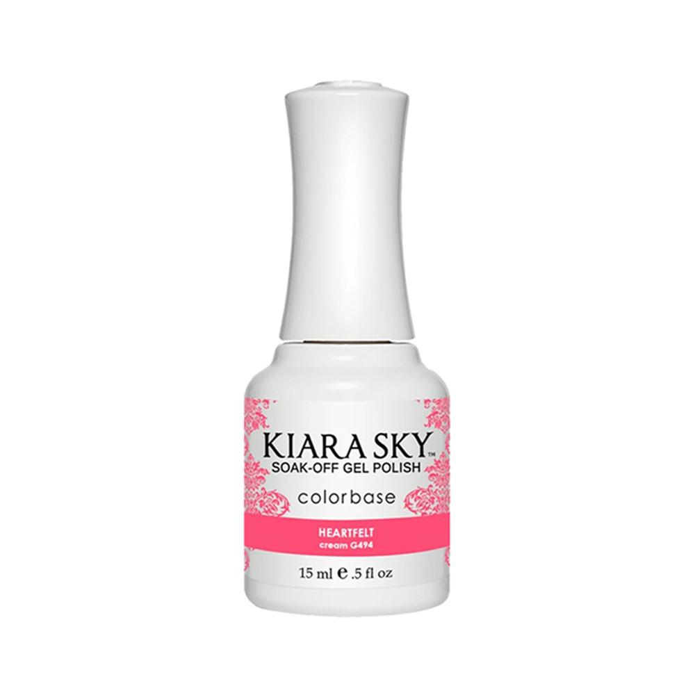 Kiara Sky Gel Polish 494 - Pink, Neon Colors - Heartfelt