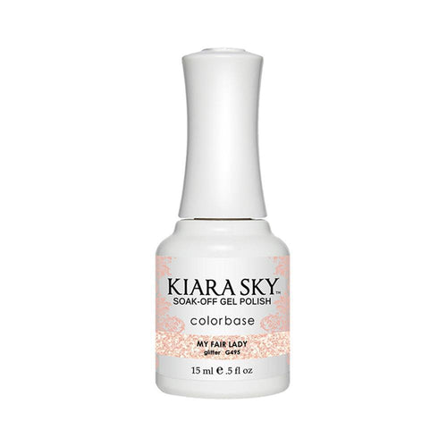 Kiara Sky Gel Polish 495 - Glitter, Beige Colors - My Fair Lady