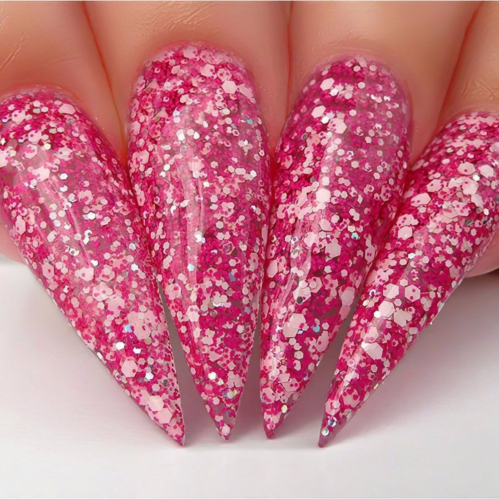  Kiara Sky Gel Nail Polish Duo - 498 Pink Glitter Colors - Confetti by Kiara Sky sold by DTK Nail Supply