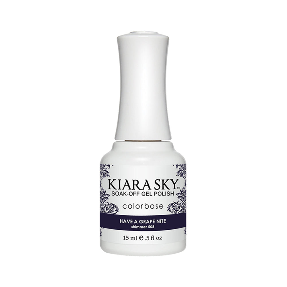 Kiara Sky Gel Polish 508 - Purple Colors - Have a grape nite