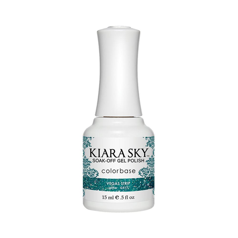 Kiara Sky Gel Polish 517 - Green, Glitter Colors - Vegas Strip