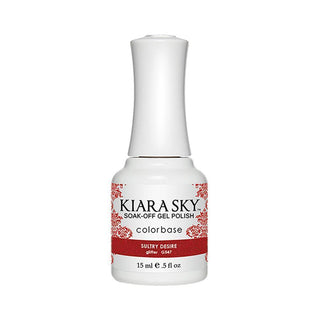Kiara Sky Gel Polish 547 - Red Glitter Colors - Sultry Desire